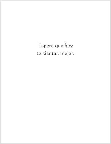 Le Estoy Pidiendo a Dios Por Tu Pronta Recuperacion - Sending Prayers For A Speedy Recovery Get Well Soon Feel Better Greeting Card in Spanish Espanol