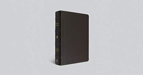 ESV Single Column Journaling Bible, Large Print (Buffalo Leather, Deep Brown): Holy Bible, English Standard Version