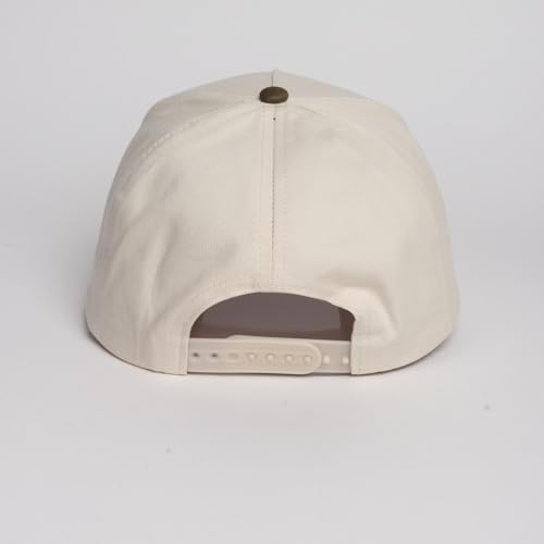 MIRMARU Christian Theme Embroidered 5 Panel Cotton Trucker Hat Snapback Cap for Men and Women - color: Faith It, Olive
