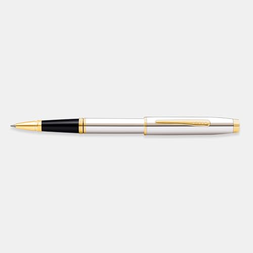 THINGS REMEMBERED Engraved Cross Coventry Chrome & Gold Rollerball Pen (Free Customization)