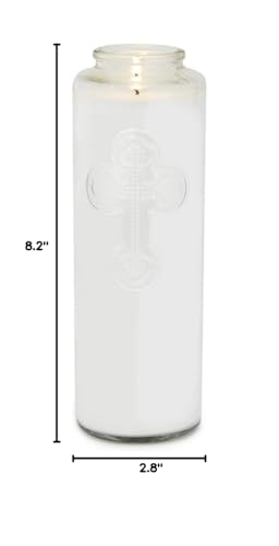 Root Candles Prayer Candles Clear Glass Devotional 7-Day Prayer Candle, 12-Count, Meditation - color: Meditation, size: 12-Count