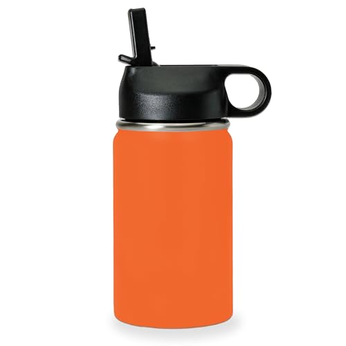 LaserGram Personalized 12oz Water Bottle, Bible Verse John 14-6 (Orange) - color: Orange, size: 12 Ounces