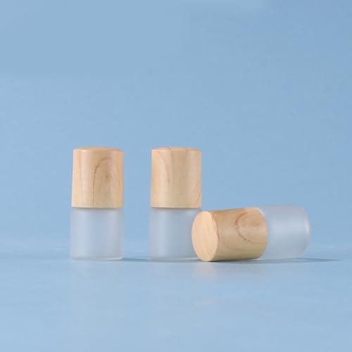 20 Pack Set 2ML(5/8 Dram) Mini Sample Roll Glass Bottles for Essential Oils Roller Refillable Perfume Roll Bottle (2ML Frosted) - color: 2ML Frosted