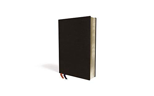 NASB, Thinline Bible, Giant Print, Bonded Leather, Black, Red Letter, 1995 Text, Comfort Print