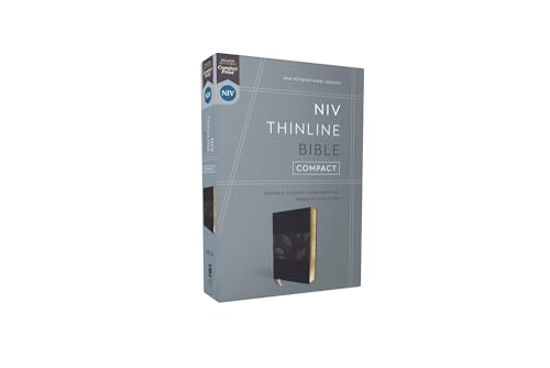NIV, Thinline Bible, Compact, Leathersoft, Blue Floral, Red Letter, Comfort Print