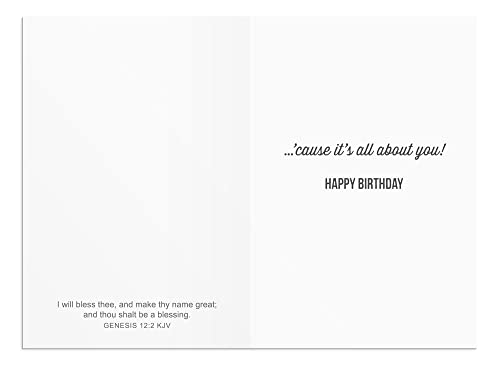 DaySpring - Birthday - It's All About Joy & Blessings - King James Version - 4 Design Assortment with Scripture - 12 Birthday Boxed Cards & Envelopes (J7444)