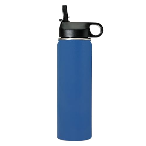 LaserGram Personalized 20oz Water Bottle, Bible Verse John 14-6 (Dark Blue) - color: Dark Blue, size: 20 Ounces