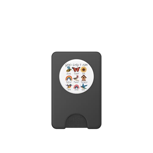 God Says I Am Bee Spring Christian Religious Easter Day PopSockets PopWallet for MagSafe - style: Magnetic PopWallet