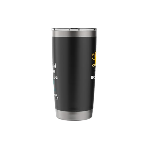 Exodus 14:14-'The Lord will fight for you' Scripture Stainless Steel Insulated Tumbler - color: Black