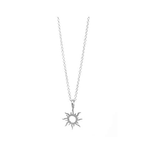 Baydurcan Silvery Necklace for Women Pendant Chain Friendship Necklace Gift - style: Sun Hollow s
