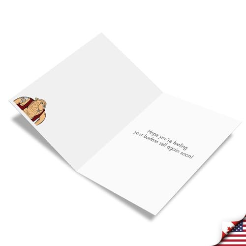 NobleWorks Jumbo Funny Get Well Greeting Card Bad To The Bone J9282GWG - style: Bad To The Bone