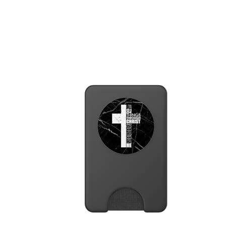 Christian Bible Verse Religious Philippians 4:13 Cross Gifts PopSockets PopWallet for MagSafe - style: Magnetic PopWallet