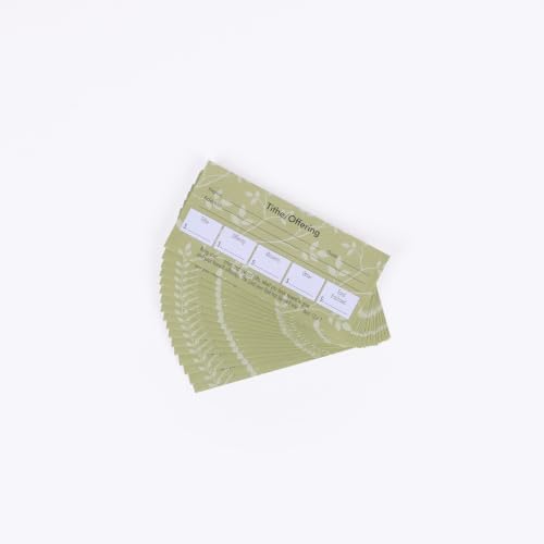 Church Tithe & Offering Cash Envelopes Deuteronomy 12:6-7, 100 Pack