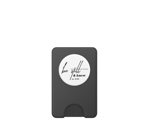 Christian Inspired Pop Socket - Be Still & Know I Am God PopSockets PopWallet for MagSafe - style: Magnetic PopWallet