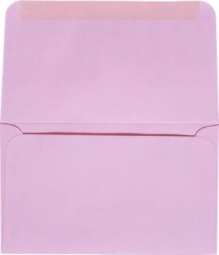LUXPaper #6 3/4 Remittance Envelopes | 3 5/8" x 6 1/2" | Pastel Pink | 24lb. Text | 50 Qty - color: Pink