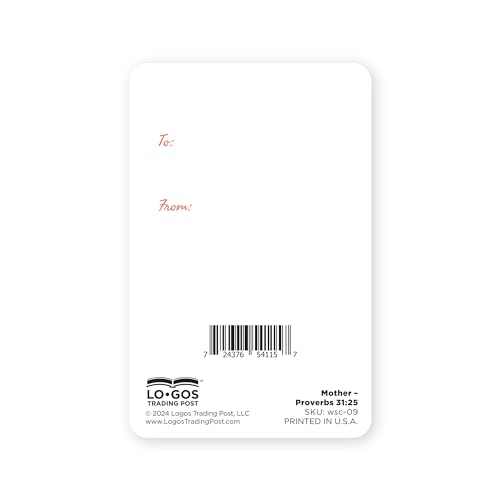 Logos Trading Post Mother, Prov 31:25 Wallet Scripture Cards, Pack of 12 - color: Mother