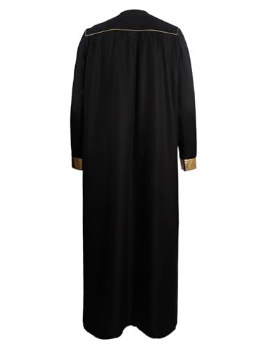 Classic Choir Robes Preachers Confirmation Robe Adult Clergy Church Pastor Pulpit Robes Baptism Choir Robe Unisex - color: Black, size: XX-Large