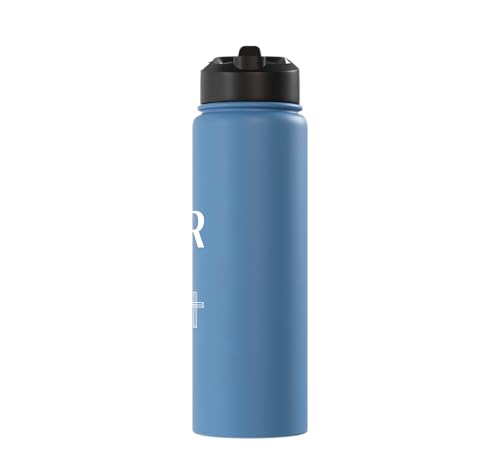 Created With A Purpose Ephesians 2 10 Verse Stainless Steel Insulated Water Bottle - color: Light Blue