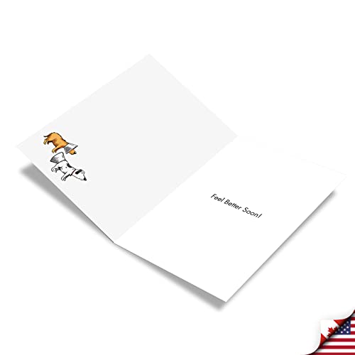 NobleWorks Humorous Get Well Cards for Men Pack of 3 Humorous Get Well Greeting Cards with Envelopes (1 Design, 3 Each) No Surgery C9293GWG-C3x1 - style: No Surgery