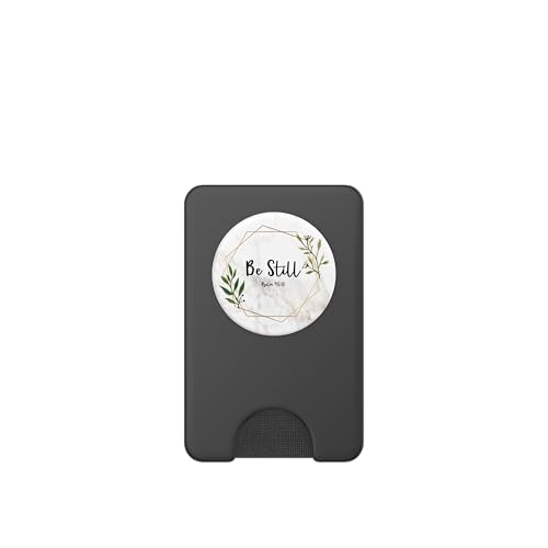 Be Still & Know Psalm 46:10 - Christian Bible Verse PopSockets PopGrip: Swappable Grip for Phones & Tablets PopSockets PopWallet for MagSafe - style: Magnetic PopWallet