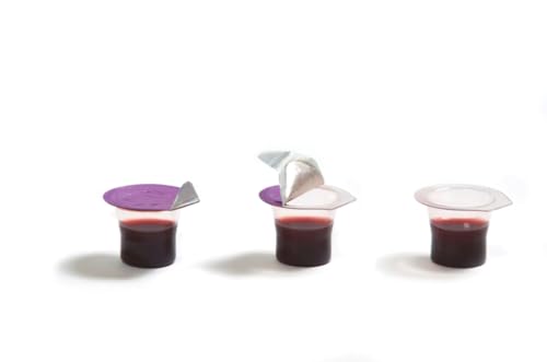 50-Count Prefilled Communion Cups and Wafer with Juice - Wafer on Top Juice on Bottom