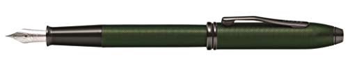 Cross Townsend PVD Micro-knurl Fountain Pen, Medium Nib - Matte Green