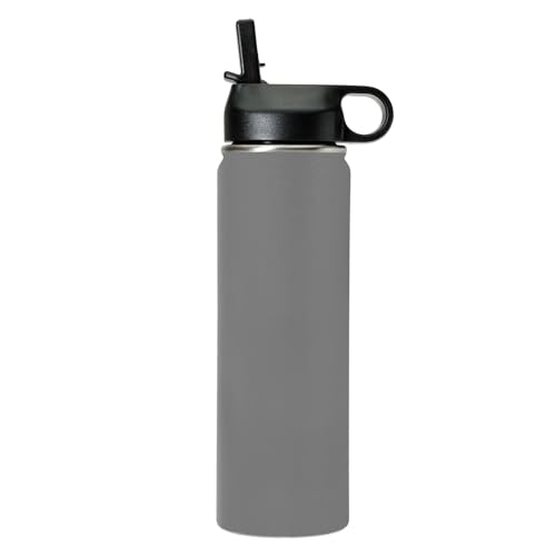 LaserGram Personalized 20oz Water Bottle, Bible Verse John 14-6 (Gray) - color: Gray, size: 20 Ounces
