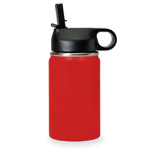 LaserGram Personalized 12oz Water Bottle, Bible Verse John 14-6 (Red) - color: Red, size: 12 Ounces