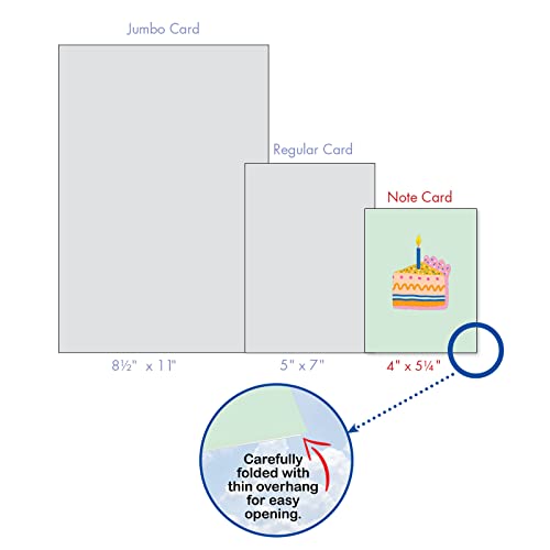 Best Card Co 20 Mini Birthday Boxed Notecards Cakes AM9274BDG-B2x10 - style: Happy Cakes