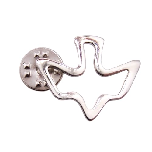 Holy Spirit Dove Lapel Pin, Silver Toned, Religious Symbol, 0.75 Inches