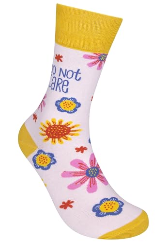 FUNATIC Crazy Socks with Funny Sayings - Novelty Gift for Men, Women, Adult - color: I Do Not Care