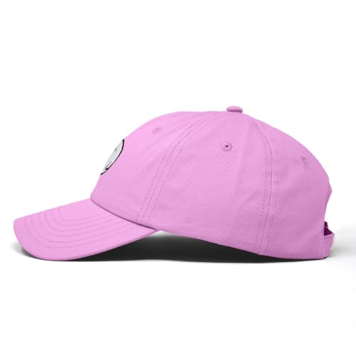 DALIX Ghost Embroidered Mens Womens Cotton Dad Hat Baseball Cap Adjustable - color: Light Pink