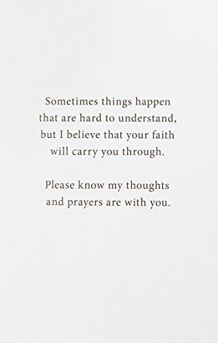 Your Faith will carry you through (difficult, hard time) - Religious Greeting Card - Prayers/Thinking/Thoughts of You