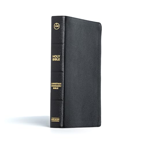 CSB Giant Print Reference Bible, Black Genuine Leather, Indexed, Red Letter, Presentation Page, Cross-References, Full-Color Maps, Easy-to-Read Bible Serif Type