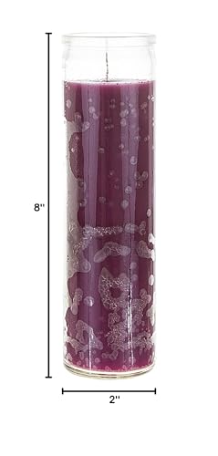 Mega Candles Unscented Devotional Vigil Prayer Wax Candle 6 Count 2" x 8" - color: Purple, size: 6 Pieces