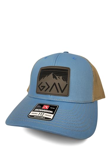 God is Greater Than The Highs and Lows Trucker Hat Women's Hat All Black Sun Hat Men Gifts for Girlfriends Cool Cap - color: Kawki