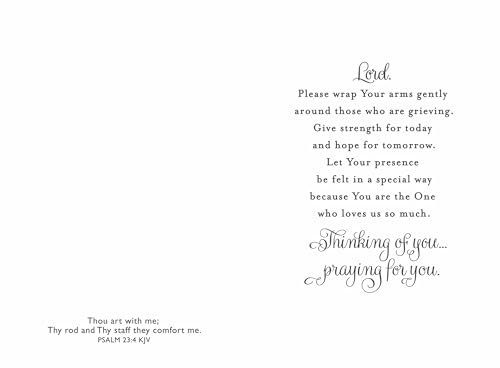 DaySpring - Sympathy - Dona Gelsinger - With Prayers And Sympathy - 4 Design Assortment with Scripture - 12 Boxed Cards & Envelopes - King James Version - size: 4 1/2" x 6 5/8"