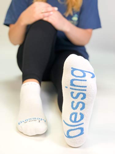notes to self – Inspirational Religious Socks for Men & Women, Spiritual Gifts - color: White-blessed, size: Medium
