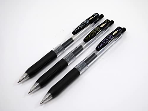 Zebra Pen SARASA Clip Retractable Gel Pen, Black Ink, 0.5mm, 12-Pack - color: Black