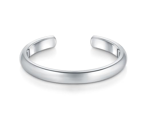 BORUO Toe Rings, 925 Sterling Silver or Waterproof Gold Plated, 2-4mm - color: Waterproof Toe Rings Stainless Steel Silver 2mm