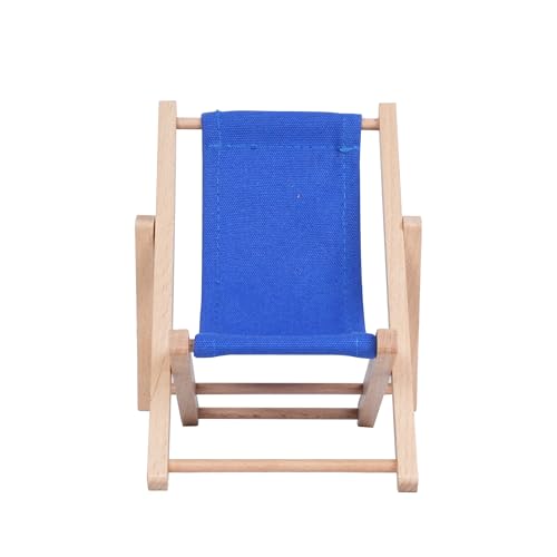 Foldable Wooden Cell Phone Stand, Phone Holder for Desk - color: Navy Blue