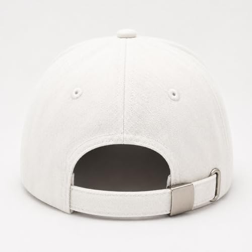 Three Nails Cross Christian Hats, Embroidered Baseball Caps for Adults - color: White