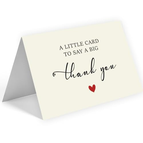 52 Pack 210GSM | Thank You Cards | Thank You Cards & Notes with Envelopes | Pefect for Baby Shower, Wedding, Teacher, Graduation, Business, Holiday, and Christmas | Teacher Appreciation Gifts - color: A Style 52pc