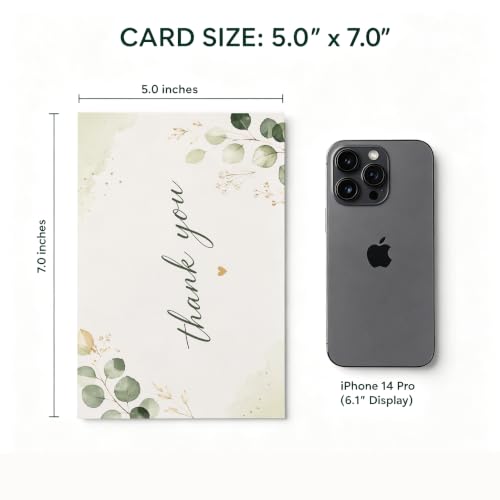 Elegant Thank You Greeting Card Gift for Loved Ones All Occasions - color: QY-145