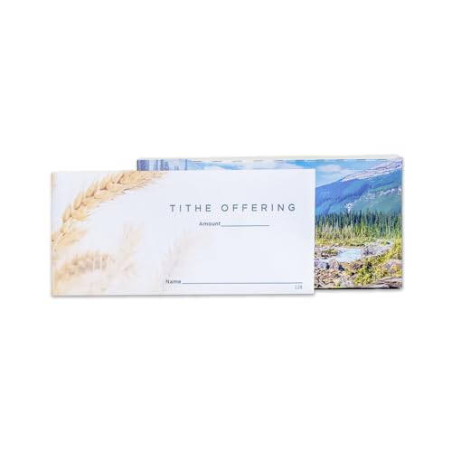 Boxed Set Offering Envelopes | Box of 53 Weekly Offering Envelopes for Church | Tithes and Offerings | 3" x 6 5/16"