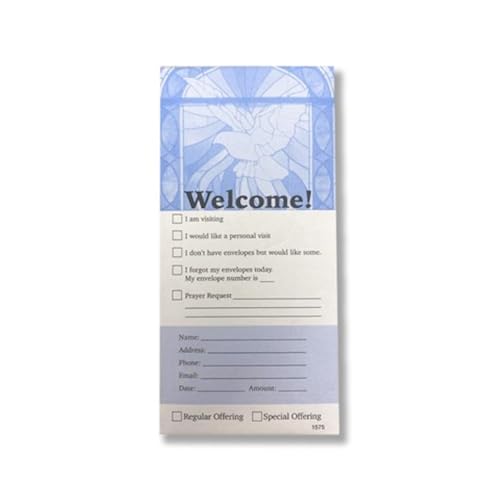 Welcome Offering Envelope for Church | 3" x 6 5/16" | Pack of 100