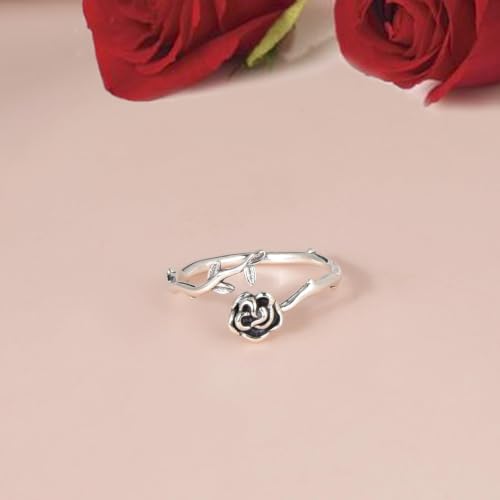 925 Sterling Silver Celtic Knot Open Adjustable Ring for Women Size 4-7 - color: Rose Ring
