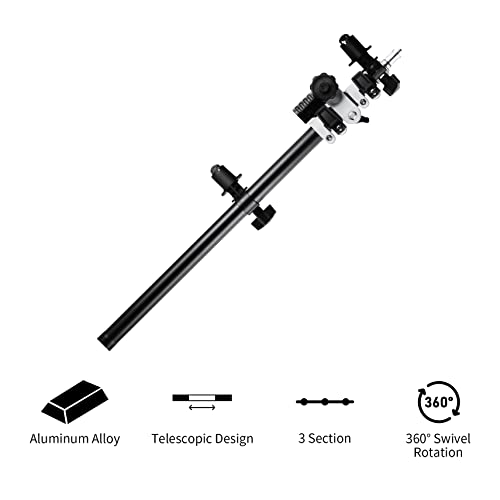 Selens Telescopic Reflector Holder Extendable Boom Arm 360 Degree Swivel