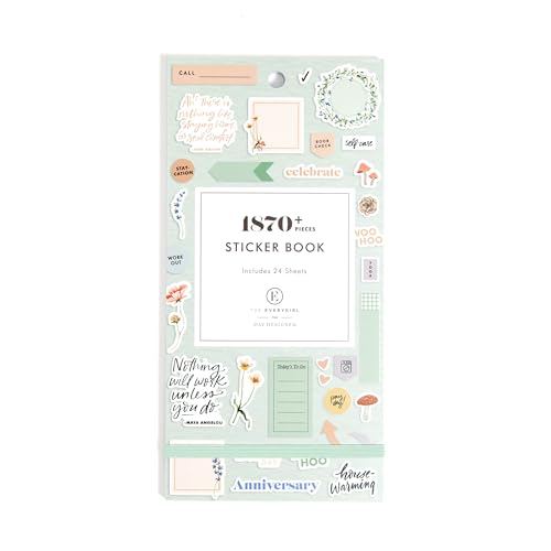 Blue Sky The Everygirl Sticker Book, 4.49"x9.06", Every Day & Every Month