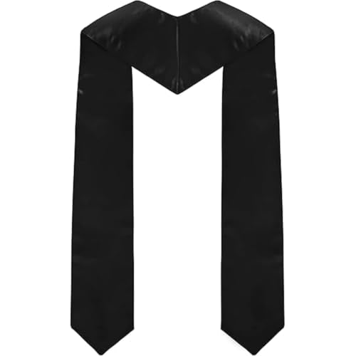 Clergy Stole & Choir Stole with Cross Embroidery 60'' (Pink) - color: Black